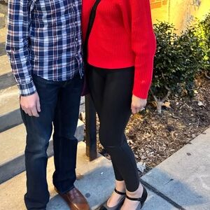 ✨Spanx Black Faux Leather Leggings✨